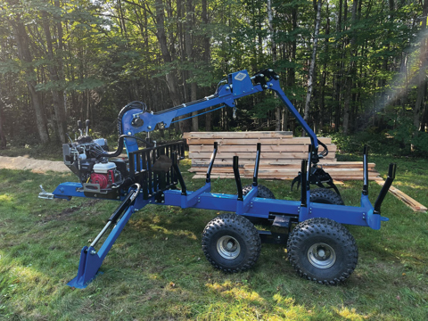 Log loader on trailer  Pro-Innov