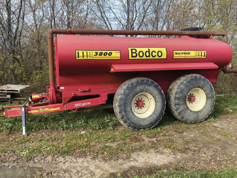 Épandeur à purin (ou fumier liquide) Bodco 3800