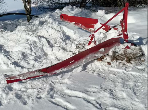 Plow Charrue à rigole avec extension de 2 pi