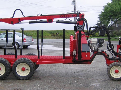 Chargeuse à bois sur remorque DL950 chevaux