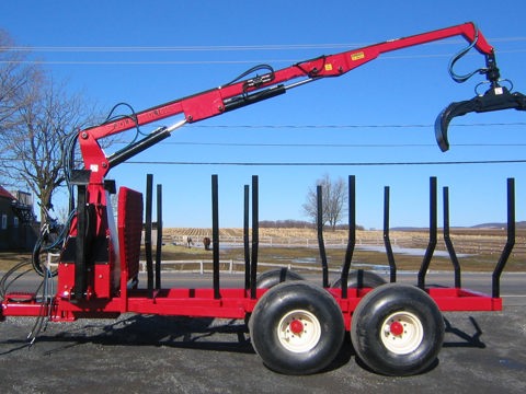 Log loader on trailer  DL1650