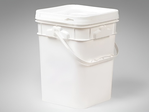 Boiler  seau alimentaire carré (IPL) 4 GALLONS  avec anse / 4G square food bucket (IPL) with handle